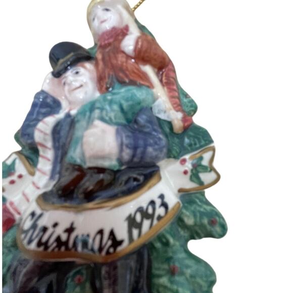 Fitz & Floyd "A Christmas Carol" 3rd Edition 1993 Xmas Tree Ornament with Box - Picture 2 of 9
